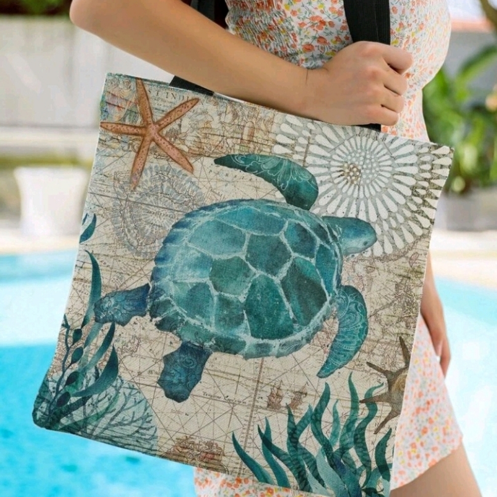 Sea turtle tote